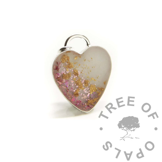 Engravable Breastmilk Heart Necklace