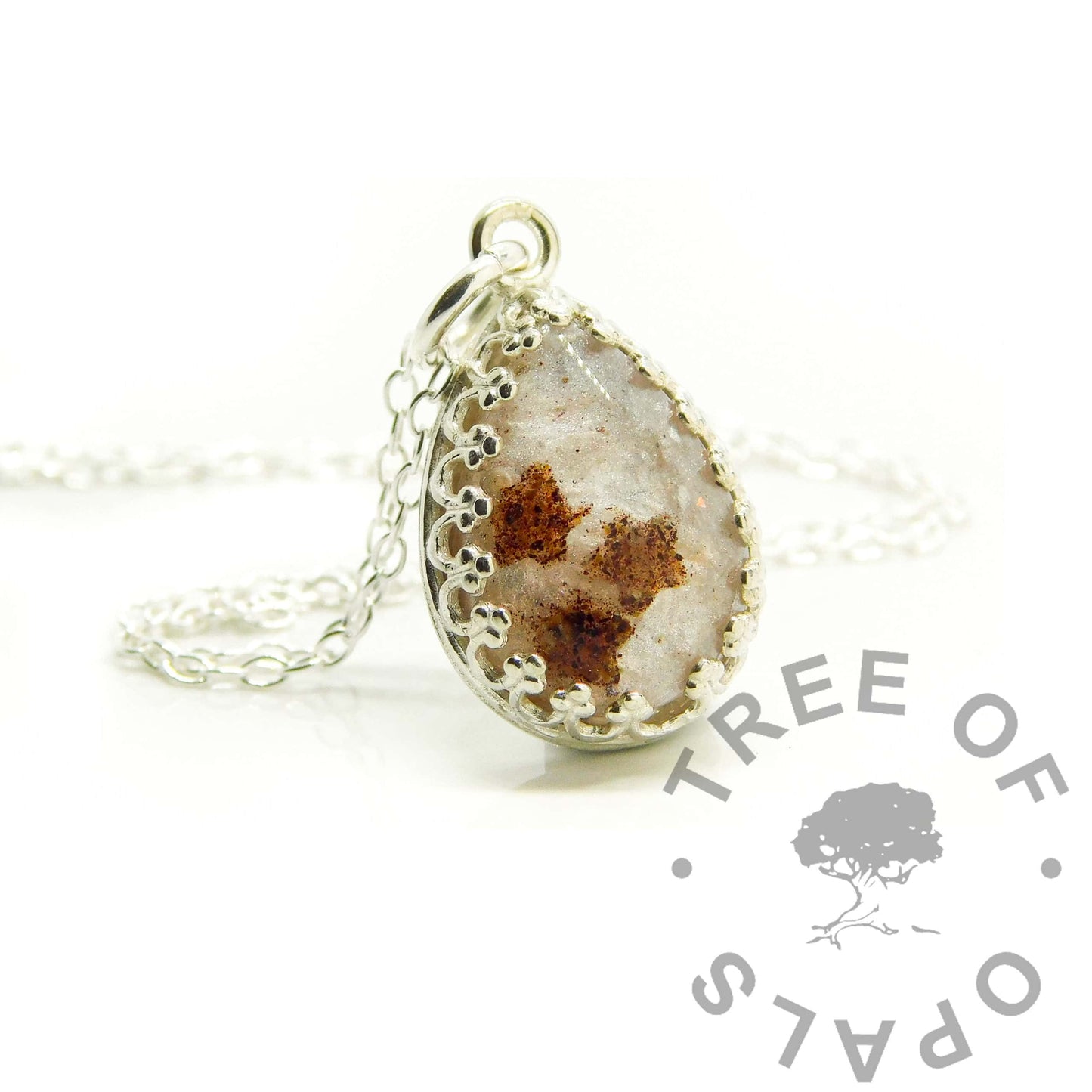 Crown Heart Breastmilk Necklace