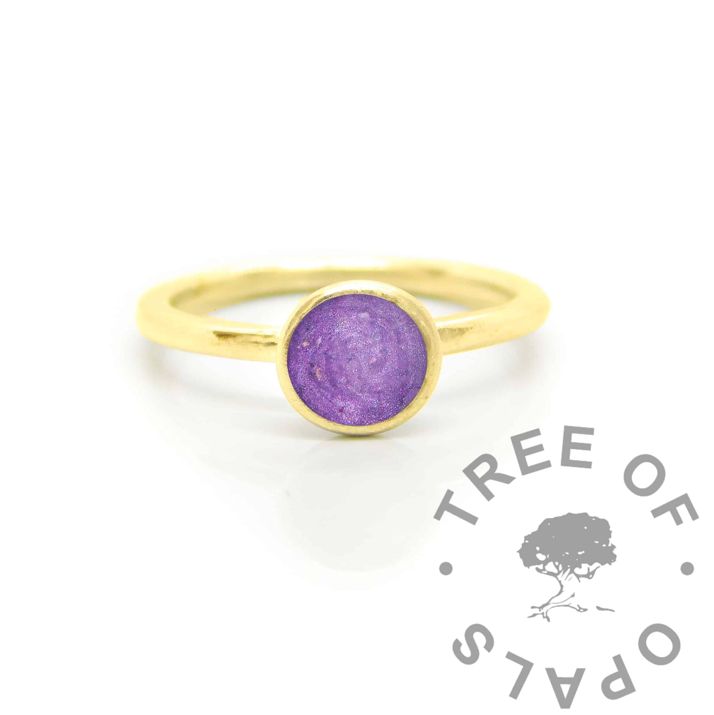 Gold Ayla Cremation Ashes Ring