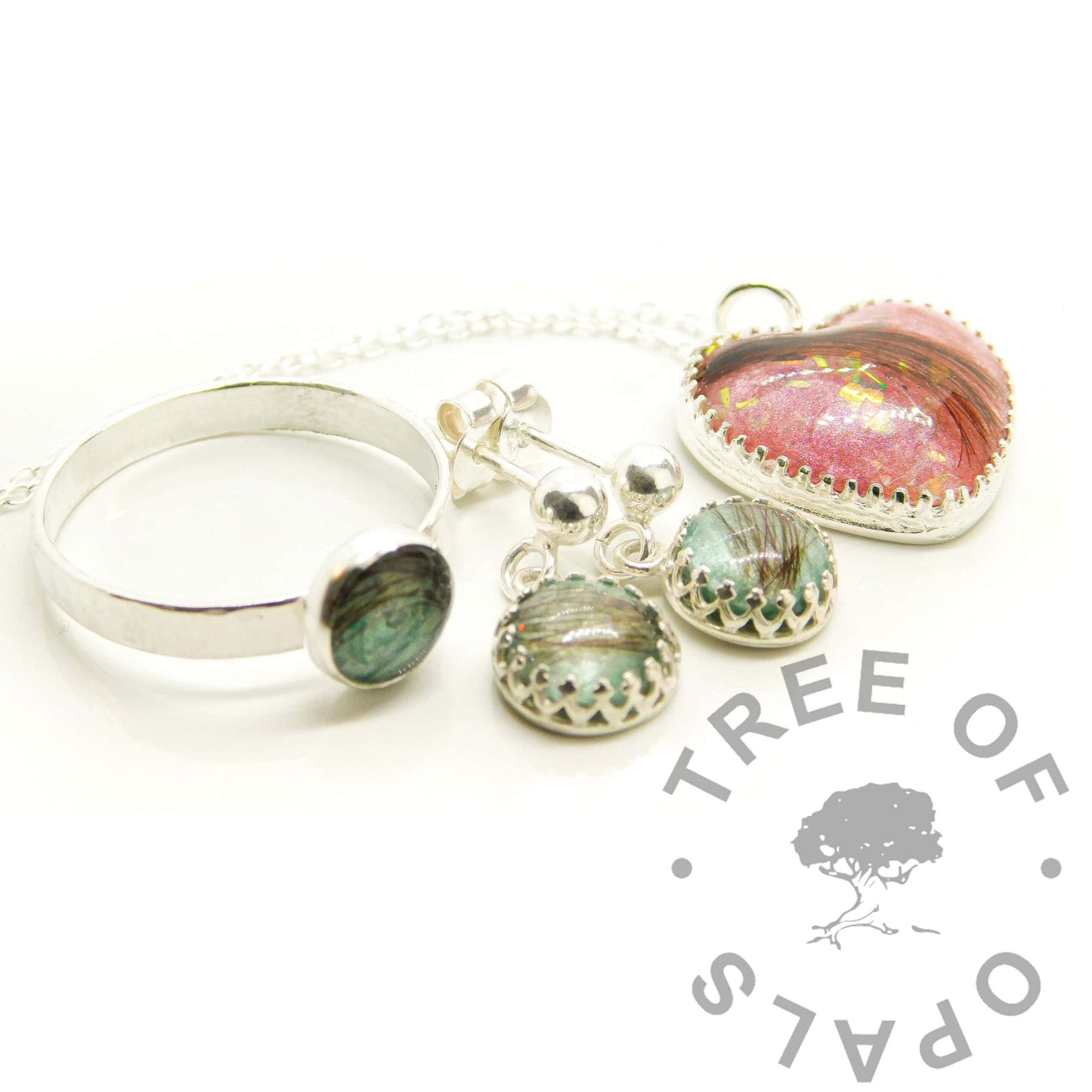 Cremation Ashes Dangle Earrings