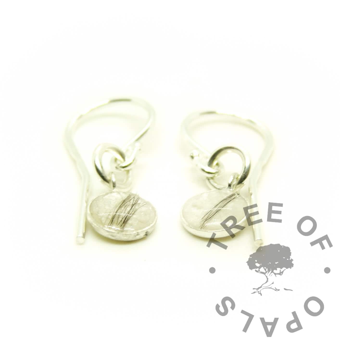 Lock of Hair Earrings