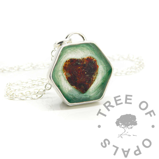 Hexagonal Blood Necklace