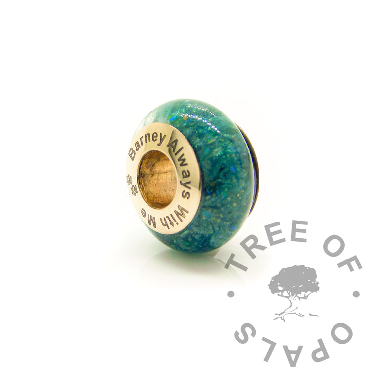 solid gold donut beads