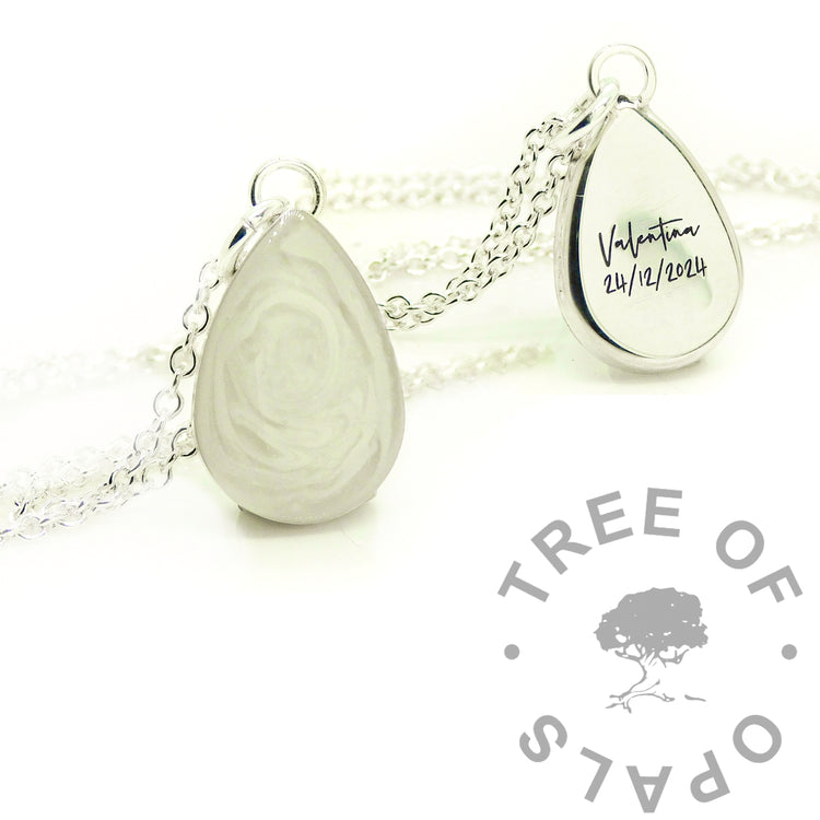 silver breastmilk necklaces