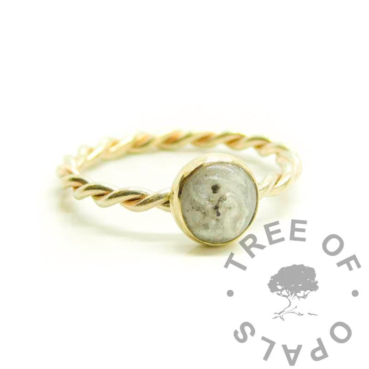 gold ashes rings