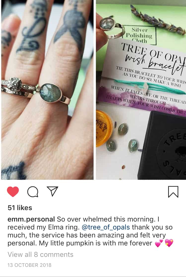 Cremation Ashes Ring