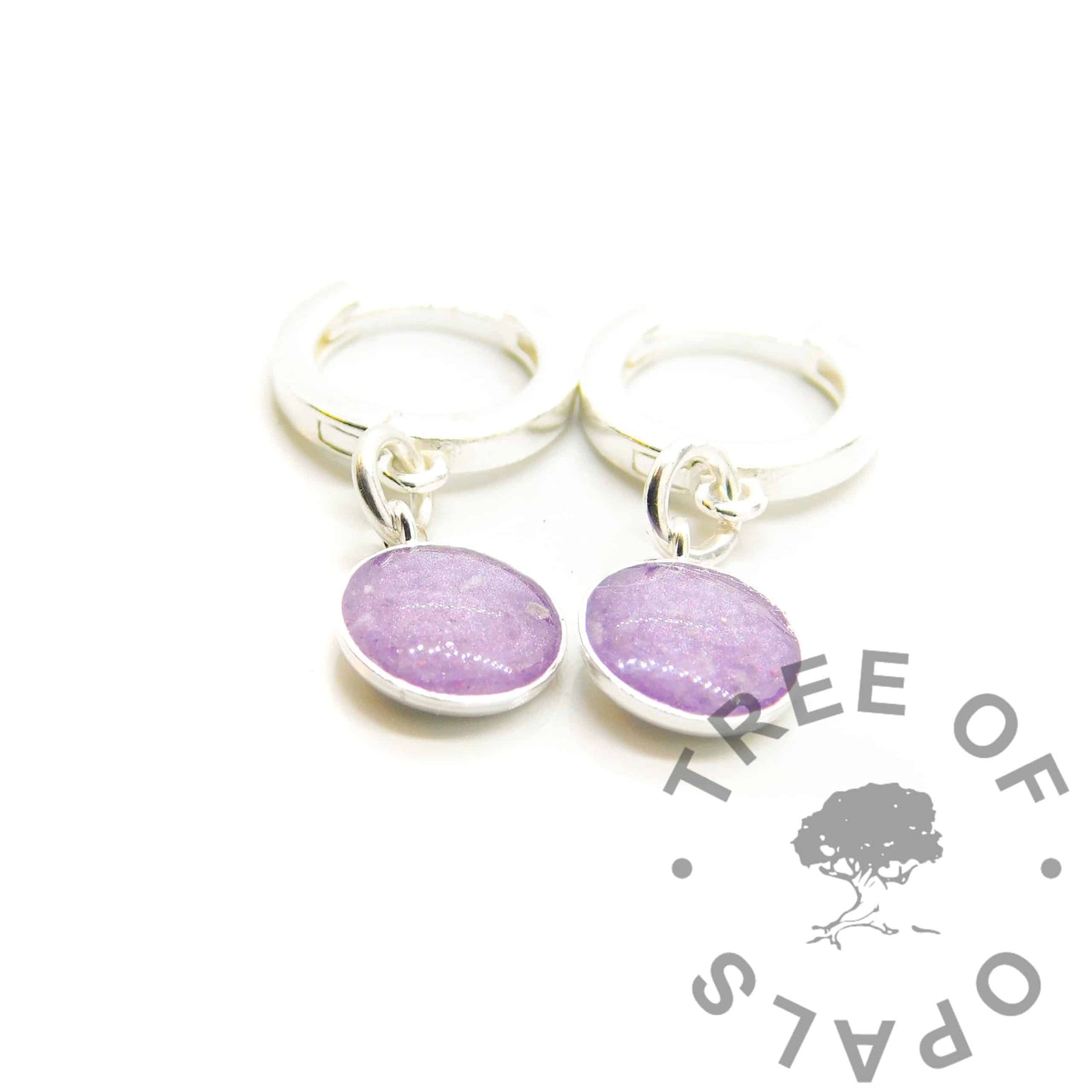 Cremation Ashes Dangle Earrings