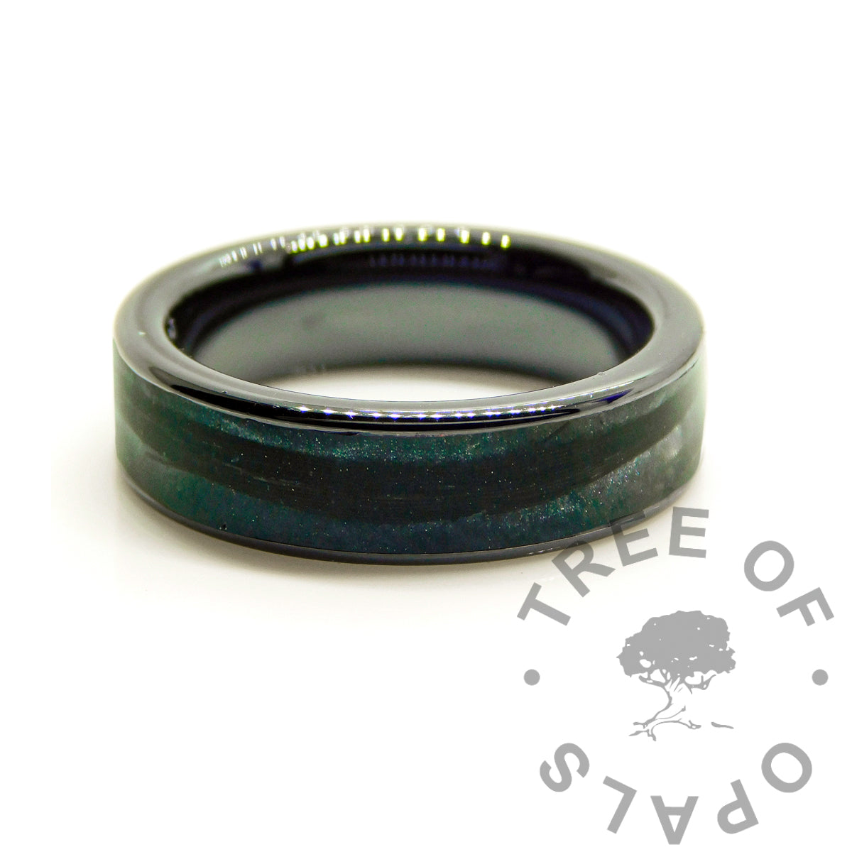 Black Ceramic Blood Ring
