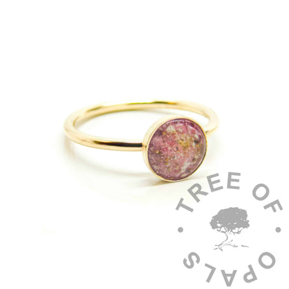 Solid Gold Blood Ring