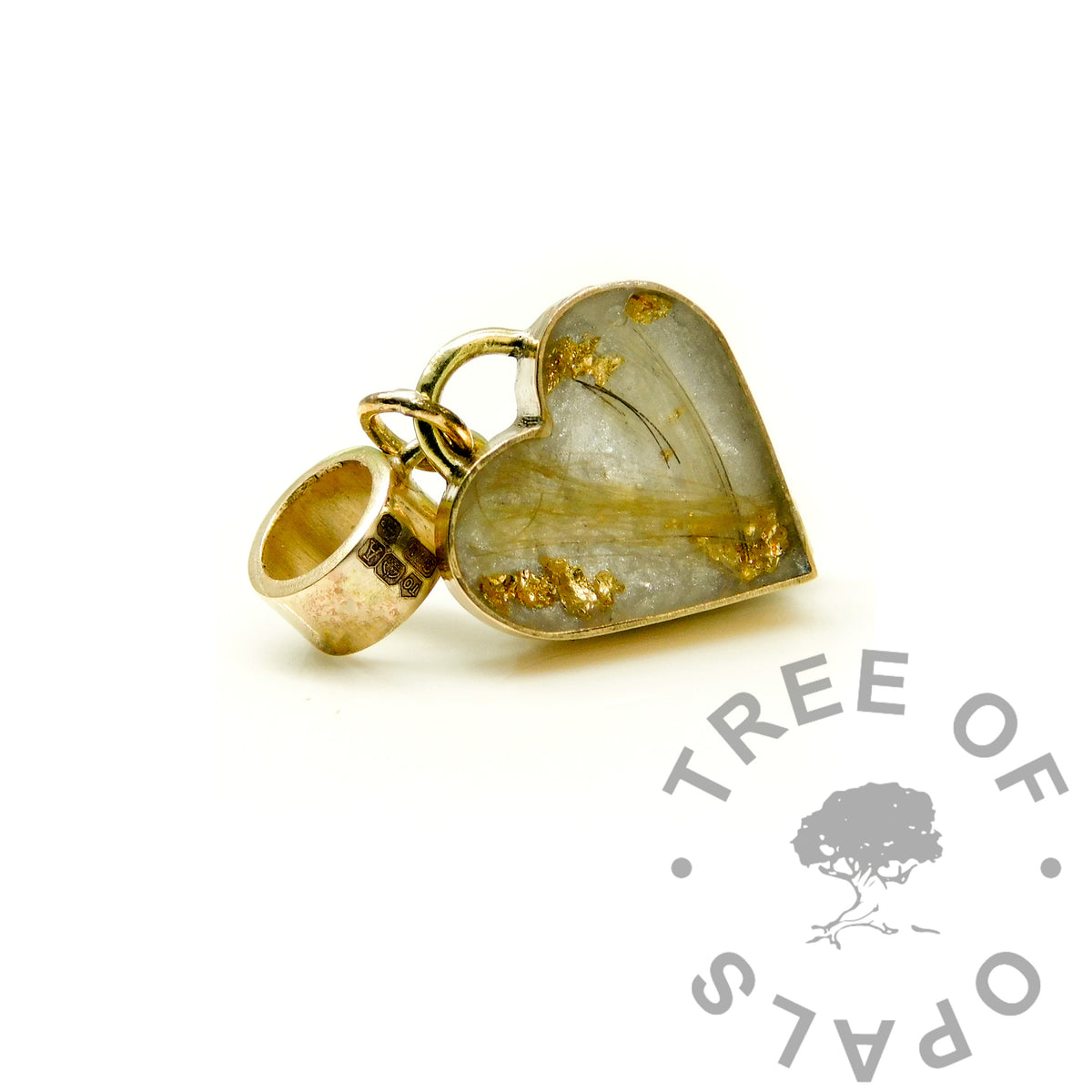 Gold Rebecca Heart Necklace