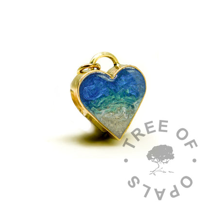 Gold Rebecca Heart Necklace