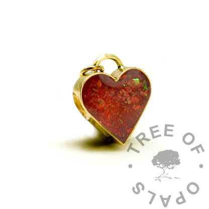 Gold Rebecca Heart Necklace