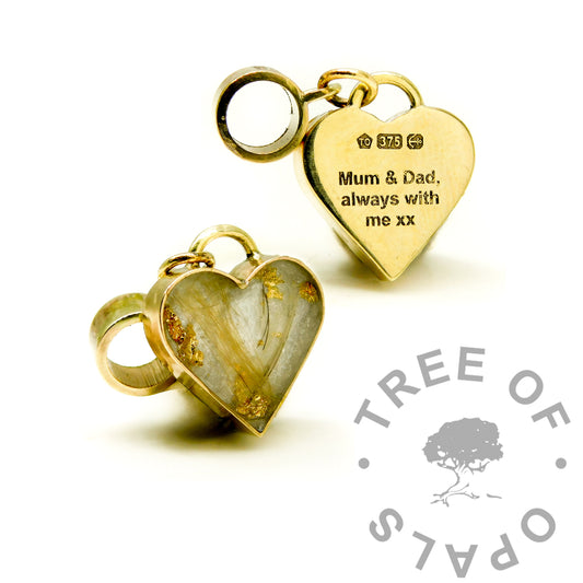 Gold Rebecca Heart Necklace