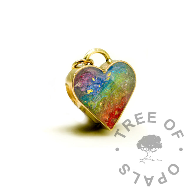 Gold Rebecca Heart Necklace