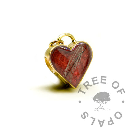 Gold Rebecca Heart Necklace