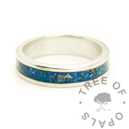 Cremation Ashes Channel Ring