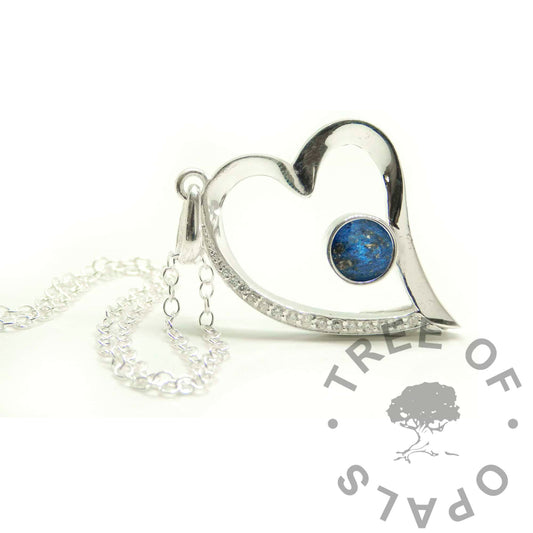 Crystal Heart Blood Necklace