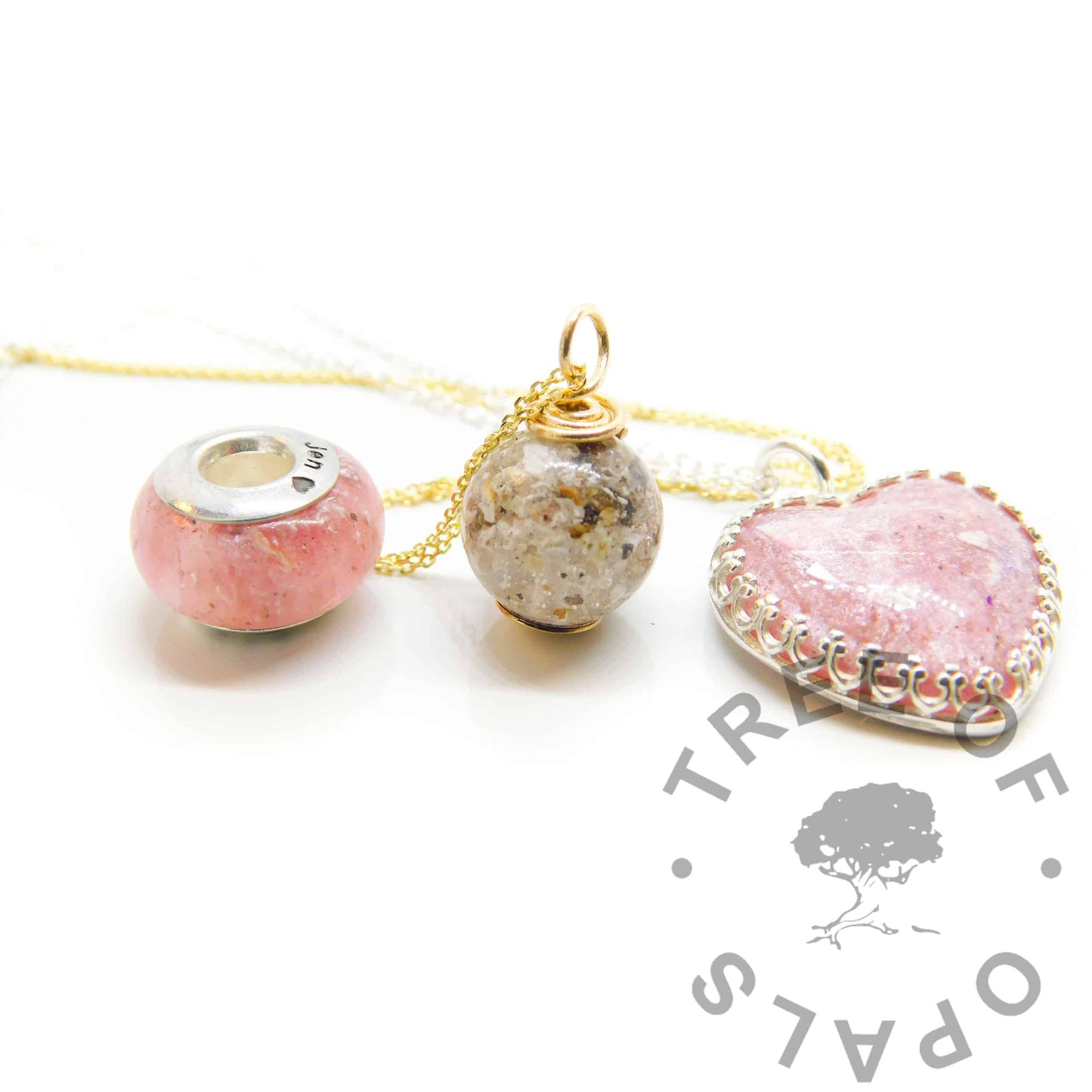 Crown Ashes Heart Necklace