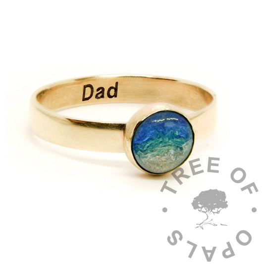 Gold Satin Ring