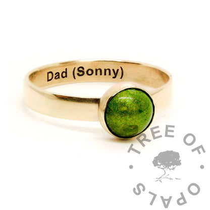 Solid Gold Breastmilk Ring