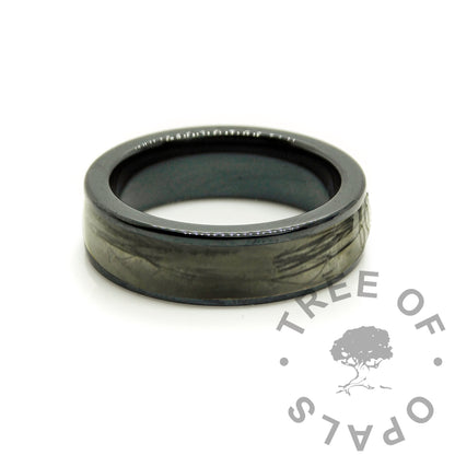 Black Ceramic Hair Ring