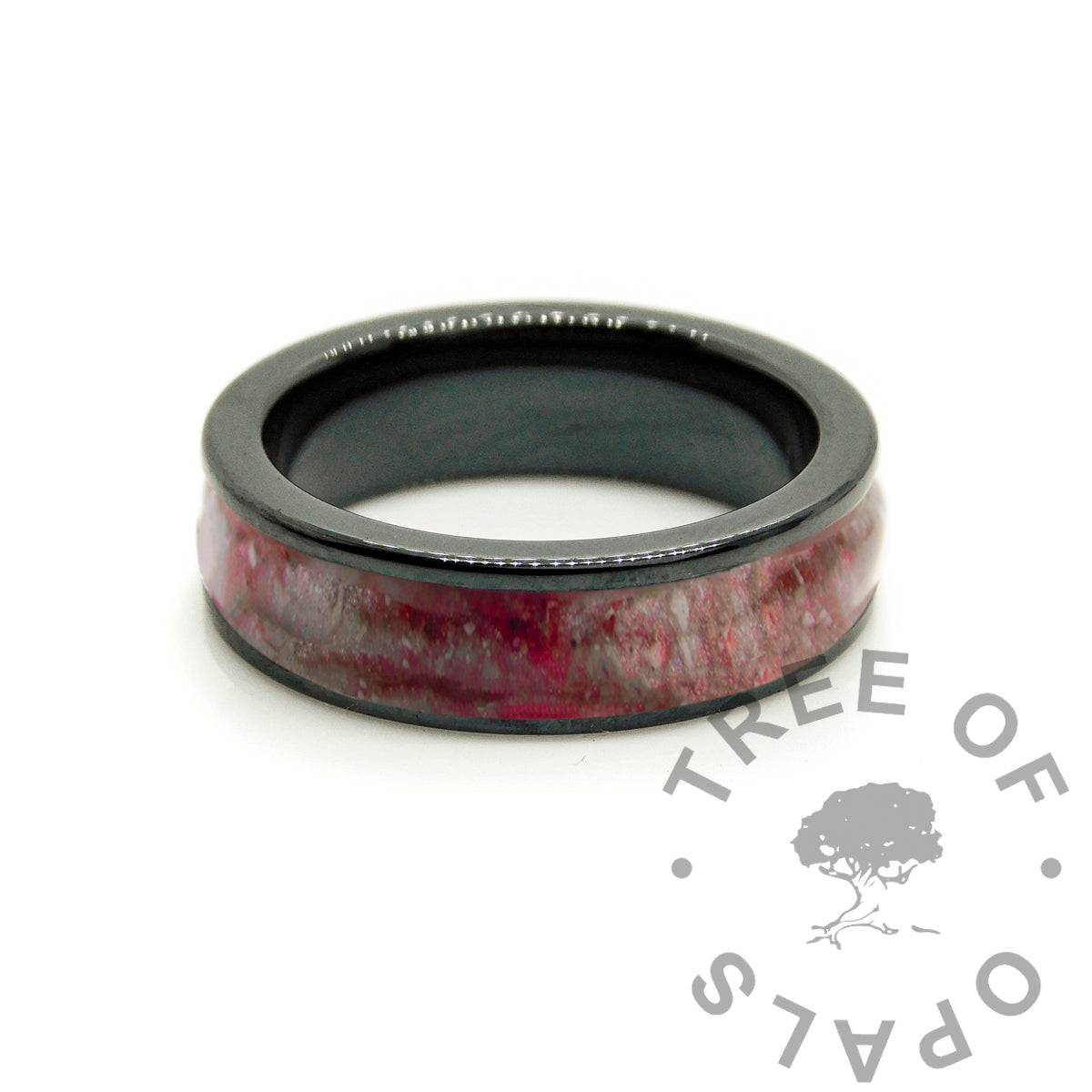Black Ceramic Ashes Ring