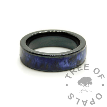 Black Ceramic Blood Ring