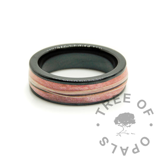 Black Ceramic Hair Ring