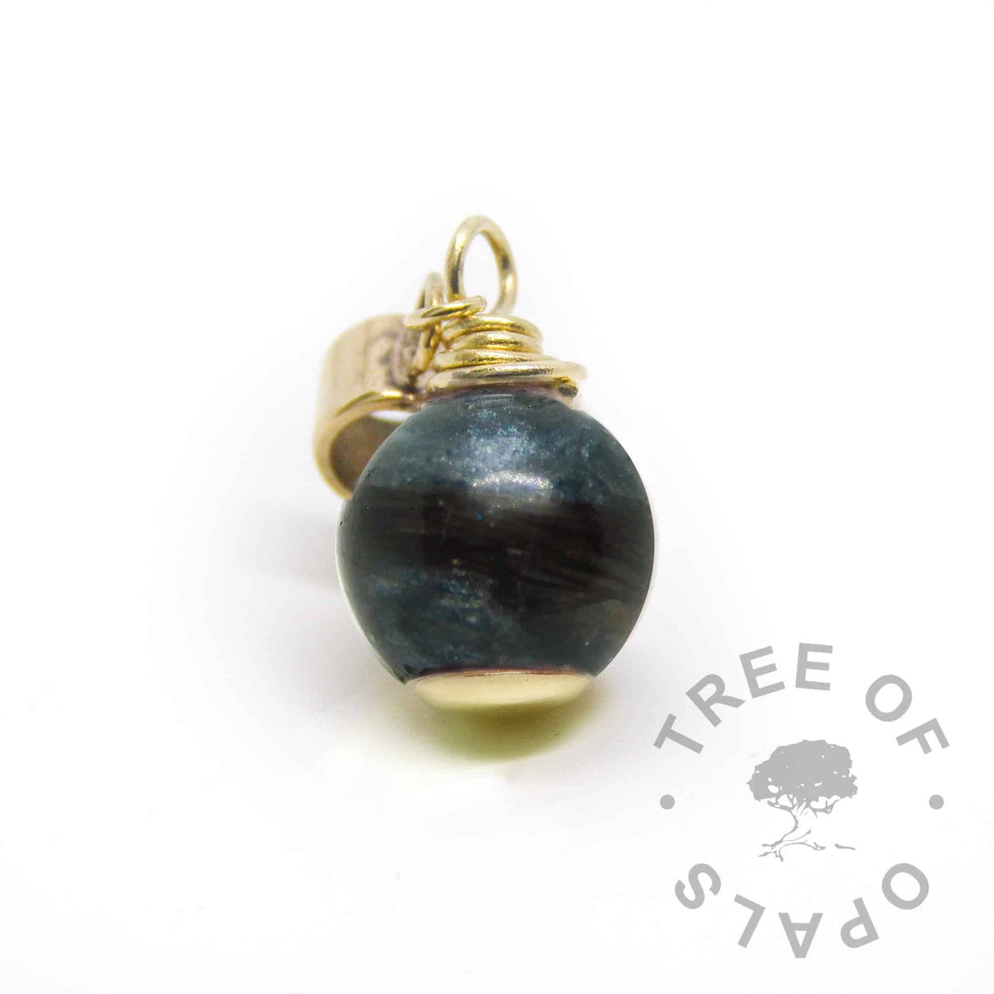 Gold Lock of Hair Orb
