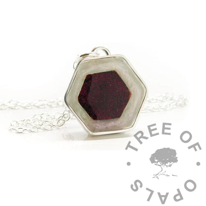 Hexagonal Blood Necklace