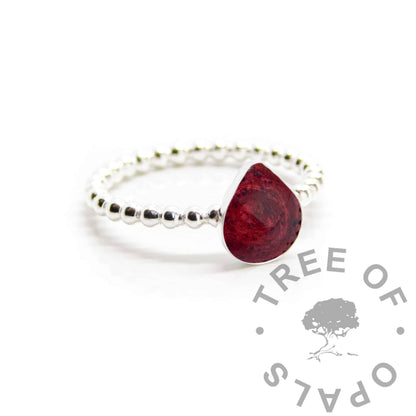 Blood Teardrop Ring