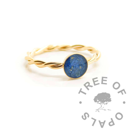 Solid Gold Blood Ring