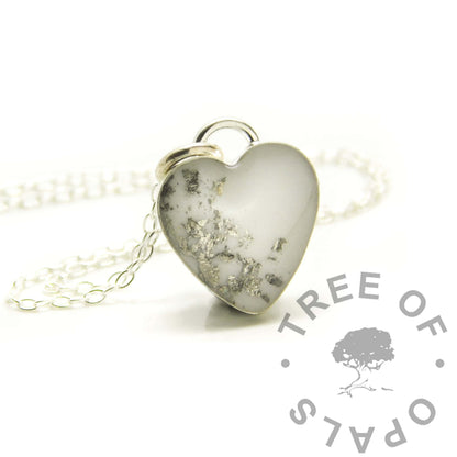 Engravable Breastmilk Heart Necklace