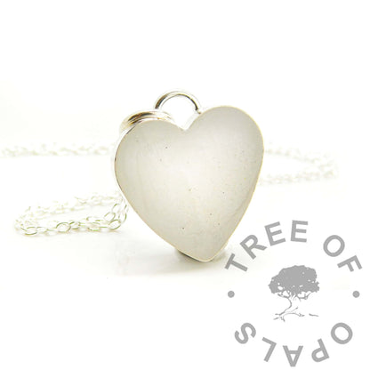 Engravable Breastmilk Heart Necklace