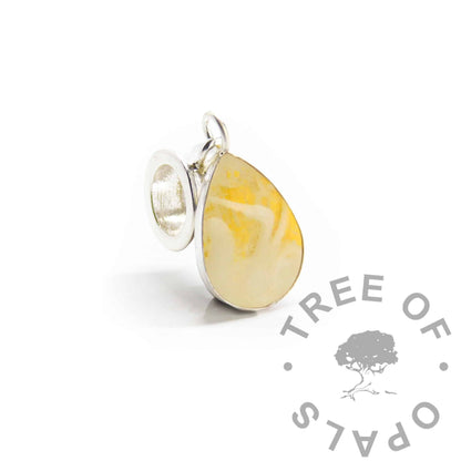 Engravable Teardrop Breastmilk Necklace