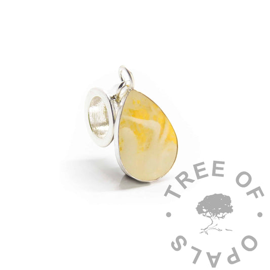 Engravable Teardrop Breastmilk Necklace