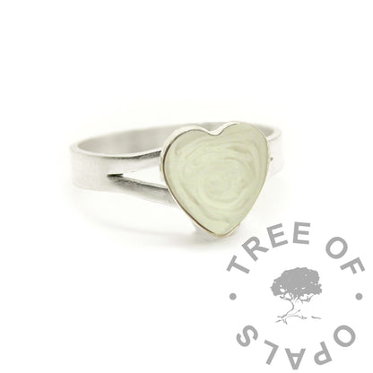 Breastmilk Heart Ring