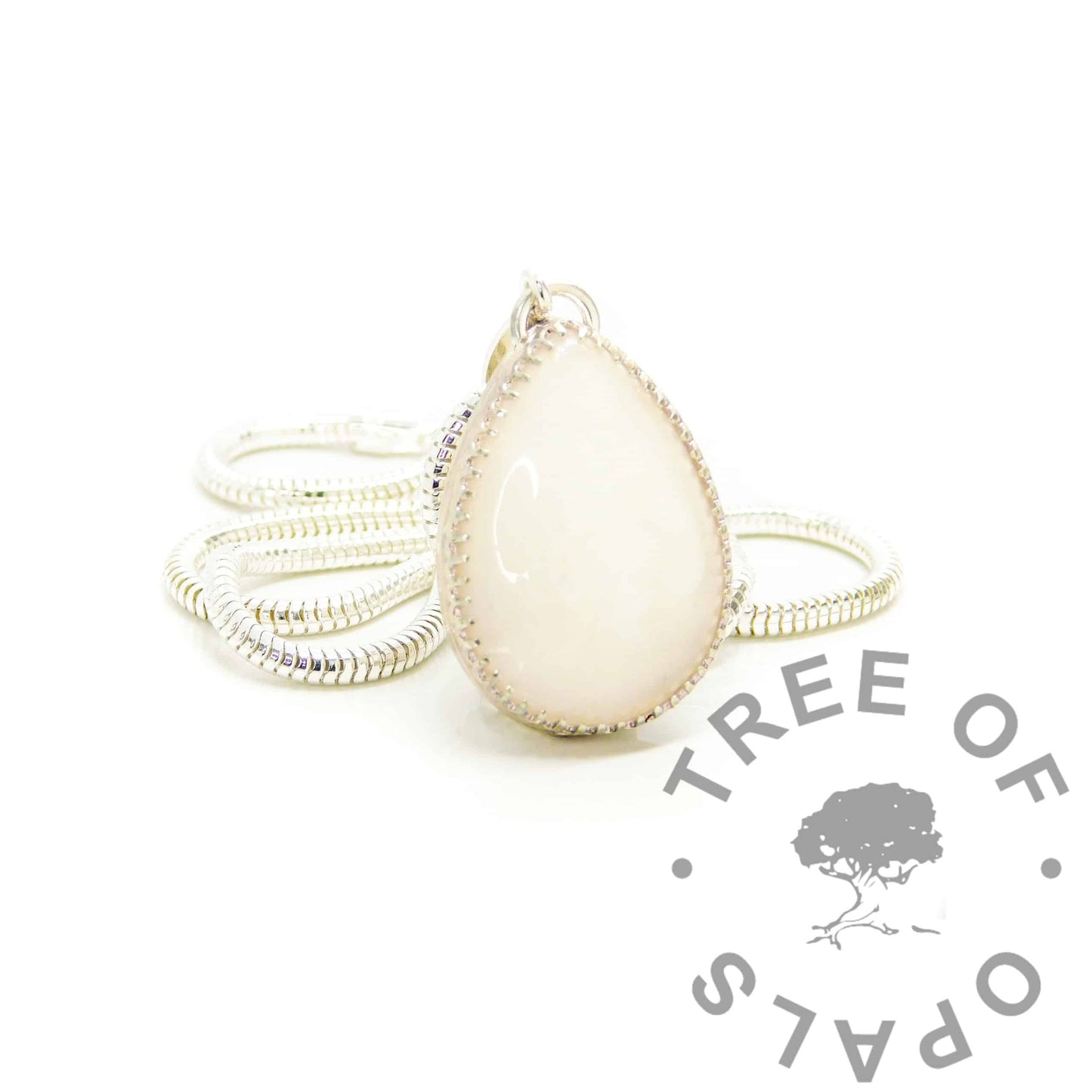 Breastmilk Crown Teardrop Necklace