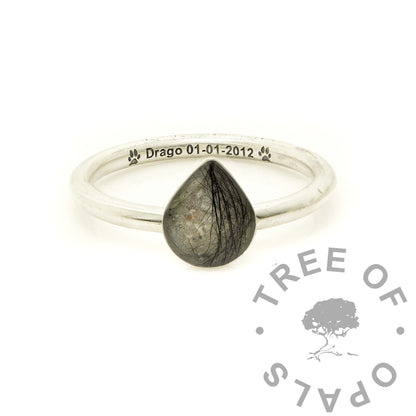 Blood Teardrop Ring
