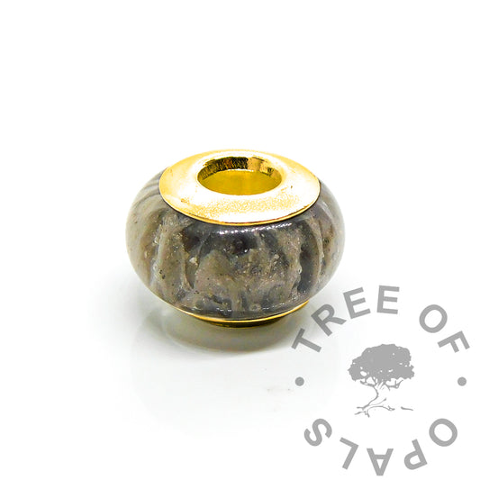 Gold Cremation Ashes Bead