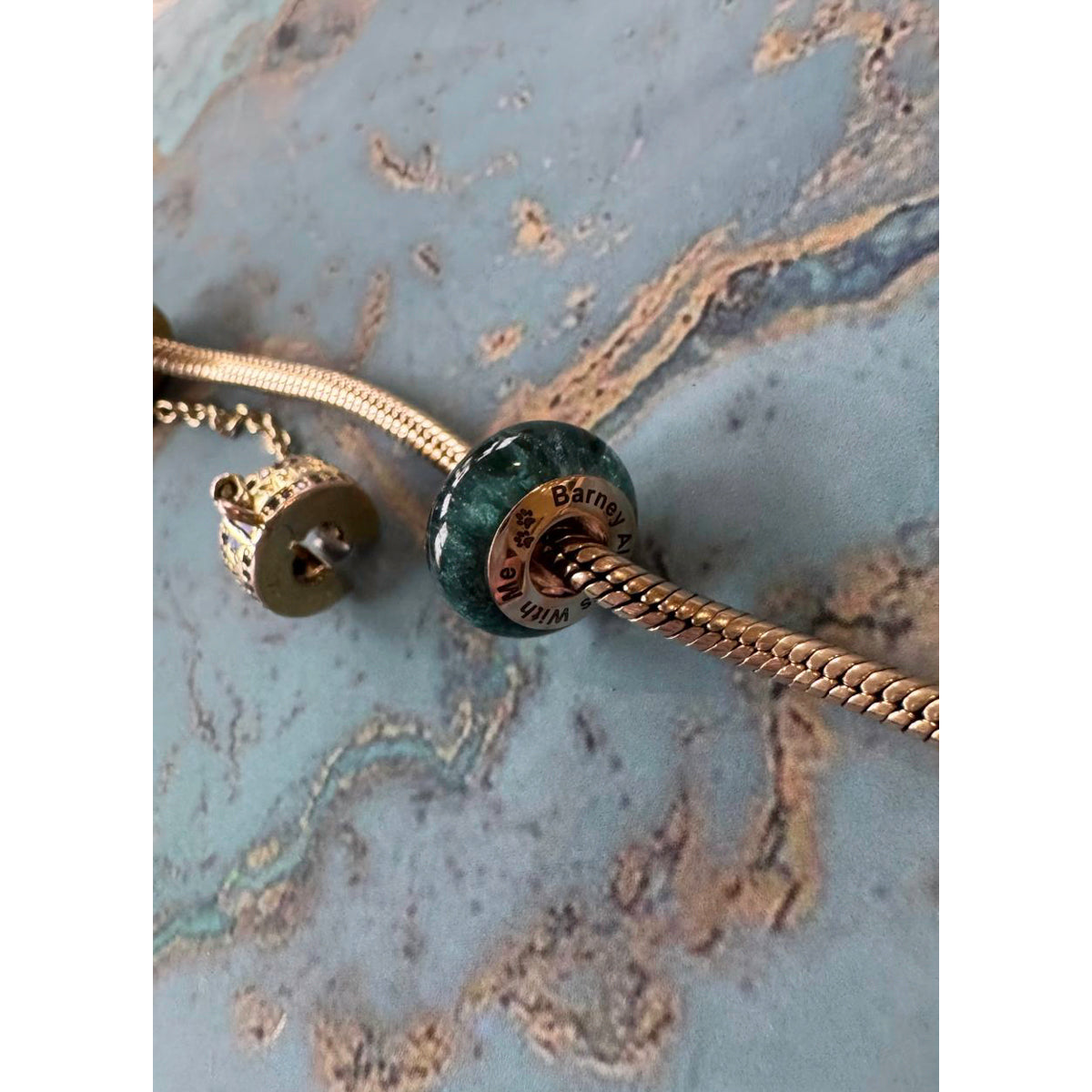 Gold Cremation Ashes Bead