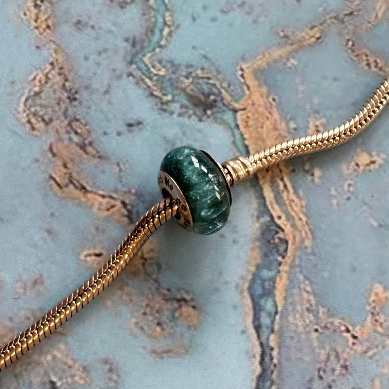 Gold Cremation Ashes Bead