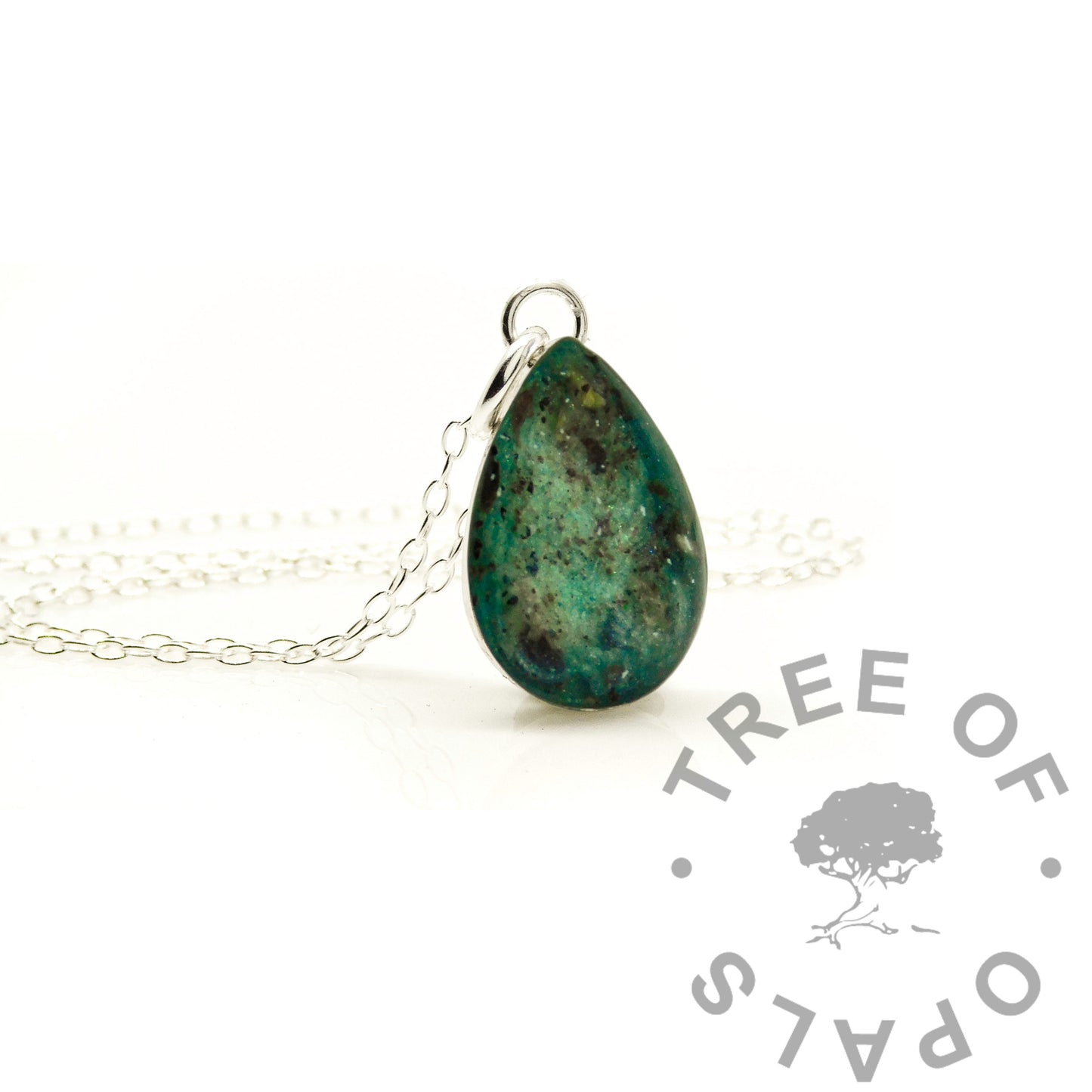 Engravable Cord Teardrop Necklace