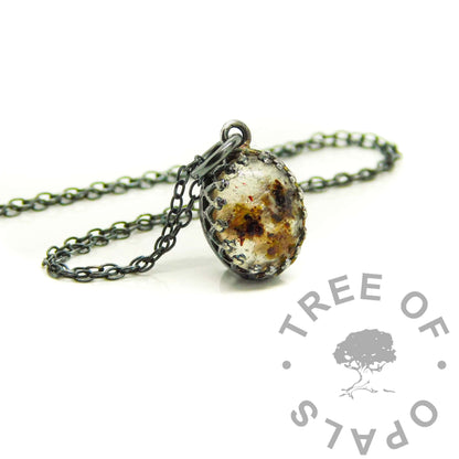 Crown Teardrop Blood Necklace