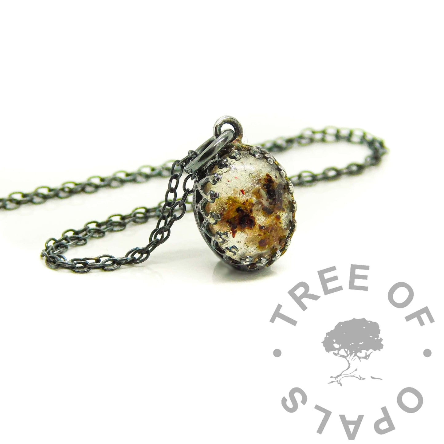 Crown Heart Blood Necklace