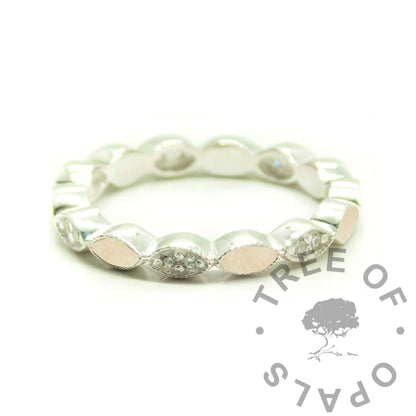 Marquise Crystal Breastmilk Ring