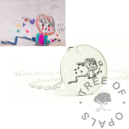 Round Cremains Necklace