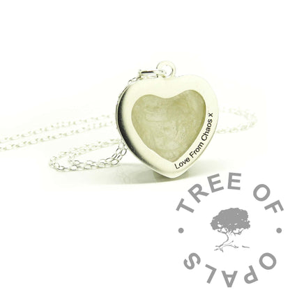 Crown Heart Breastmilk Necklace