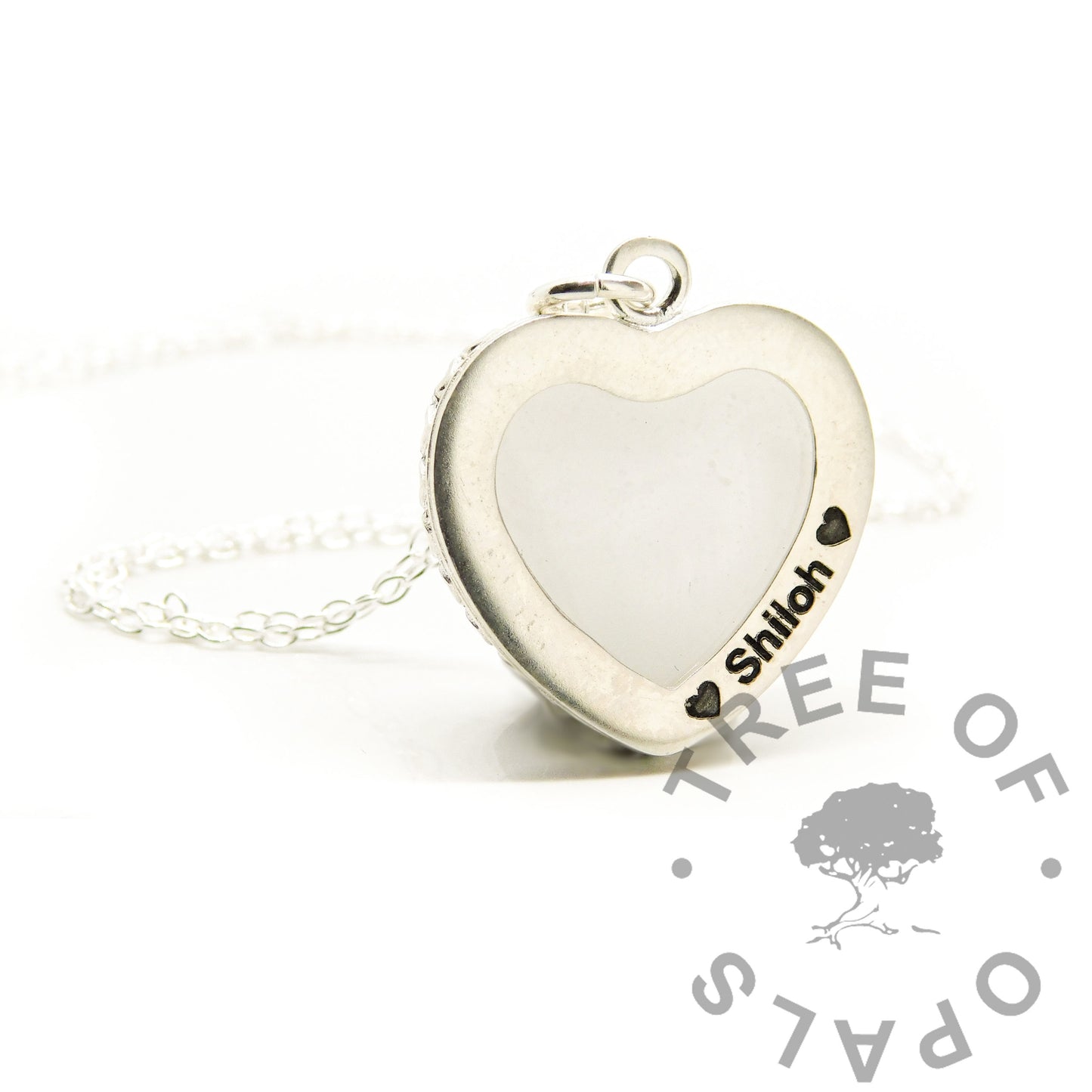 Crown Hair Heart Necklace