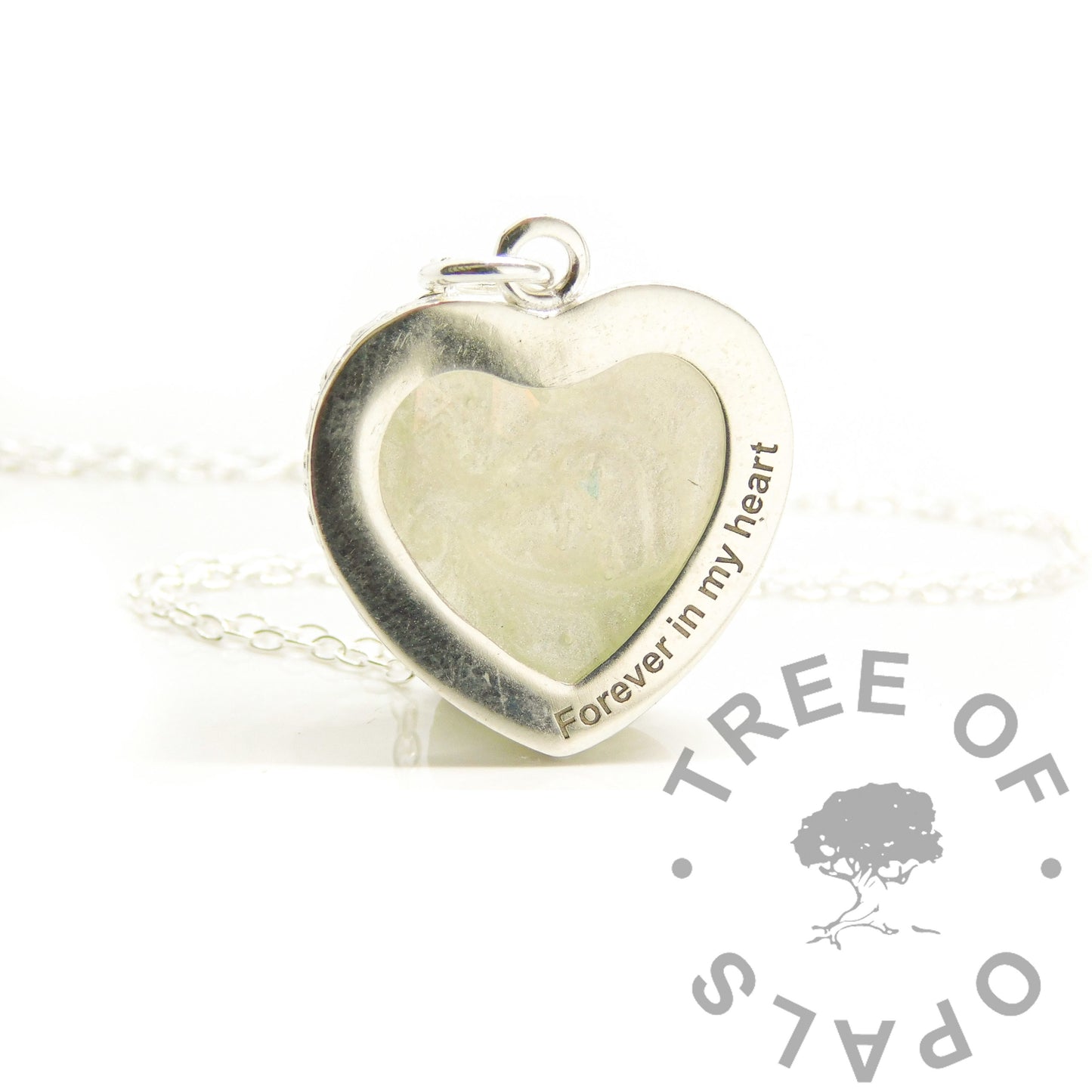 Crown Hair Heart Necklace